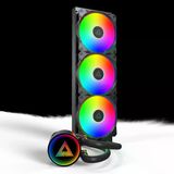 Montech Lightflow Argb 360 Siyah – Ultra Sessiz Aıo Sıvı Cpu Soğutucu, 3100 Rpm Pompa, Üçlü Sessiz Fanlar, Üstün Isı Dağ
