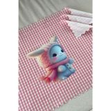 Montefair Yıkanabilir Karakterli Ilkokul ve Okul Öncesi Beslenme Örtüsü Beslenme Bezi 3 Adet 35 x 50 cm - Pembe - Beyaz