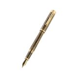 Montegrappa Zero Zodiac Capricorn Dolma Kalem, Yellow Gold Ip Steel, Medium, Steel Nib ISZEZ3IY_M3