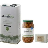 Monteida Sızma Zeytinyağı Soğuk Sıkım 5 lt Teneke + Ayvaltık Çizik Zeytin 1000 ml Cam Zeytinyağı Sabunu 150 gr