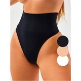 Montela Model Yüksek Bel String Külot Göbek Toparlayan Model - Siyah