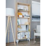 Montenero Marbella Açık Kitaplık 5 Raflı Dekoratif Salon Oturma Odası Sığ Derinlik 60x160 Cm - Anadolu Cevizi