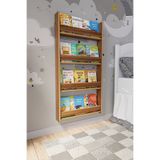 Montessori 4 Raflı Mdf Çocuk Kitaplığı 120*60 Cm Ceviz