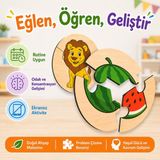 Montessori Ahşap Puzzle Seti – Duyusal Gelişim - 12 Farklı Puzzle & 36 Parça - Görsel Tamamlama & Zeka Geliştirici - Ahşap Mdf - 3 Yaş ve Üzeri - Kutulu Eğitici Oyun - 1-2-3 Birleştir - Taşıtlar