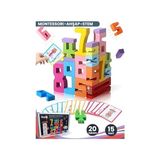 Montessori Ahşap Sayı Blokları | Okul Öncesi Eğitici Matematik Oyuncağı, Stem, Motor ve Zeka Gelişim