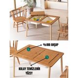 Montessori Çift Hazneli 2 Sandalyeli Aktivite Masası Remy - Bej