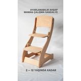 Montessori Çocuk Ahşap Büyüyen Sandalye & Ayarlanabilir Mama Sandalyesi | 2 – 12 Yaş