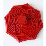 Montessori Eğitici Geometrik Yıldız - Kedifigürlü Akıl ve Zeka Oyuncağı - Motor Becerisi - Kırmızı