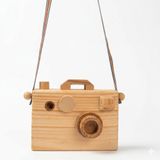 Montessori El Yapımı Ahşap Oyuncak Fotoğraf Makinesi