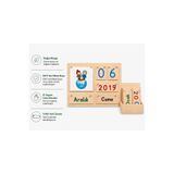 Montessori Gemisi Montessori Ahşap Takvim | Montessori Takvim | Gün, Ay, Mevsim ve Tarih Öğrenme Eğitim Materyali | Ahşap Oyuncak | Okul Öncesi Eğitim Materyali