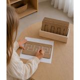 Montessori Gemisi Montessori Çizgi Şablonları | Ahşap Şablonlar ve Çizgi Materyali | Kalem Tutma ve Yazıya Hazırlık Eğitim Materyali | Ahşap Oyuncak | Okul Öncesi Eğitim Materyali