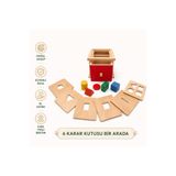 Montessori Gemisi Montessori Çok Kapaklı Karar Kutusu | Çekmeceli Karar Kutusu | Geometrik Şekiller Eşleştirme ve Çoklu Karar Kutusu | Toddler Montessori Materyali | Ahşap Oyuncak | Okul Öncesi Eğitim Materyali
