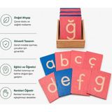 Montessori Gemisi Montessori Kabartma Küçük Harfler | Montessori Zımpara Harfler | Ahşap Harf Kartları | Yazıya Hazırlık Materyalleri | Ahşap Oyuncak | Okul Öncesi Eğitim Materyali