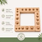 Montessori Gemisi Montessori Mini Kulplu Silindirler | Toddler Kulplu Silindirler | Ahşap Mini Silindir Bloklar | Duyu Materyali | Ahşap Oyuncak | Okul Öncesi Eğitim Materyali