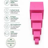 Montessori Gemisi Montessori Mini Pembe Kule | Toddler Pembe Kule | Toddler Duyu Materyali | Ahşap Montessori Eğitim Materyali | 1-3 Yaş Eğitim Seti | Ahşap Oyuncak | Okul Öncesi Eğitim Materyali