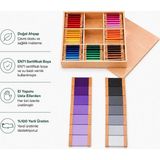 Montessori Gemisi Montessori Renk Tablacıkları 3. Kutu | Ahşap Renk Tonları Materyali | 63 Parça Renk Tablacıkları | Montessori Renk Tablacıkları | Ahşap Oyuncak | Okul Öncesi Eğitim Materyali