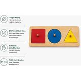 Montessori Gemisi Montessori Şekil Plakaları 1 | Ahşap Toddler Geometri Bul-Tak Oyuncağı (1-3 Yaş) | Toddler Materyal | Ahşap Oyuncak | Okul Öncesi Eğitim Materyali