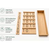 Montessori Gemisi Montessori Sequin Tablası 11-19 | Ahşap Sayı ve Basamak Materyali | Montessori Sequin Tahtası | Matematik Materyalleri | Ahşap Oyuncak | Okul Öncesi Eğitim Materyali