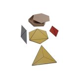 Montessori Gemisi Montessori Yapıcı Üçgenler Büyük Altıgen Kutu | Ahşap Geometri ve Yapılandırma Materyali | Matematik Materyalleri | Ahşap Oyuncak | Okul Öncesi Eğitim Materyali