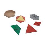 Montessori Gemisi Montessori Yapıcı Üçgenler Küçük Altıgen Kutu Ahşap Geometri ve Yapılandırma Materyali | Matematik Materyalleri | Ahşap Oyuncak | Okul Öncesi Eğitim Materyali