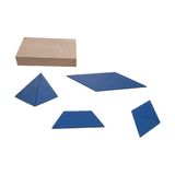 Montessori Gemisi Montessori Yapıcı Üçgenler Mavi Dikdörtgen Kutu | Ahşap Geometri ve Yapılandırma Materyali | Matematik Materyalleri | Ahşap Oyuncak | Okul Öncesi Eğitim Materyali