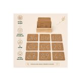 Montessori Harfler ve Rakamlar Çizim Şablonları | Harf Şablonları | Rakam Şablonları | Yazıya Hazırlık Eğitim Materyali | Montessori Şablonlar | Ahşap Oyuncak | Okul Öncesi Eğitim Materyali