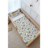 Montessori Nevresim Takımı (100x200) - Pure Baby Serisi - Dino ve Kaktüsler