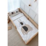 Montessori Nevresim Takımı (100x200) - Pure Baby Serisi - Filler ve Evler