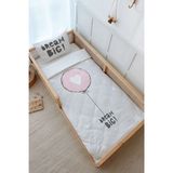 Montessori Nevresim Takımı (100x200) - Pure Baby Serisi - Pembe Kalpli Balon