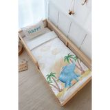 Montessori Nevresim Takımı (100x200) - Pure Baby Serisi - Sevimli Fil
