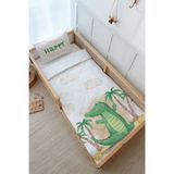 Montessori Nevresim Takımı (100x200) - Pure Baby Serisi - Sevimli Timsah