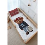 Montessori Nevresim Takımı (100x200) - Pure Baby Serisi - Sportmen Ayıcık