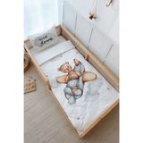 Montessori Nevresim Takımı (100x200) - Pure Baby Serisi - Uçan Ayı