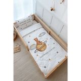 Montessori Nevresim Takımı (100x200) - Pure Baby Serisi - Yıldız Tutan Ayı