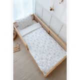 Montessori Nevresim Takımı (100x200) - Pureline Series - Blue Dainty Bow