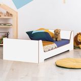Montessori Tek Kişilik Karyola Mdf Çocuk ve Bebek Yatak - 90 x 190 cm - Beyaz