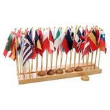 Montessori Ülke Bayrakları ( Stantlı ) - Renkli