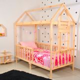 Montessori Yatak Çocuk 90x190 Karyola Bebek Beşik Oyun Alanı