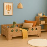 Montessori Yatak Çocuk Yatağı Bebek Karyolası Mdf Tek Kişilik Atlantik Çam - 70 x 140 cm