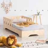 Montessori Yatak Korumalıklı Ahşap Karyola Çocuk ve Bebek Odası - 90 x 190 cm