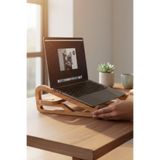 MONTETOYS Ahşap Dekoratif Laptop Standı Ergonomik Düzenleyici Organizer