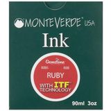 Monteverde G308RU Ruby 90 ml Mürekkep | Pürüzsüz akış, zengin renk ve zarif yazı karakterine sahip değerli taştan ilham alan dolma kalem mürekkebi.