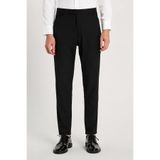 Montivo Erkek Siyah Modern Kesim Slim Fit Klasik Kumaş Pantolon