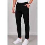 Montivo Erkek Siyah Slim Fit A Kalite Klasik Kumaş Pantolon