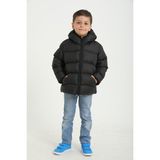 Montland Erkek Çocuk Siyah Kapüşonlu Su ve Rüzgara Dayanıklı Polarlı Cepli Şişme Mont 8 - 9 Yaş