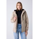 Montland Kadın Taş Içi Kürklü Su ve Rüzgar Geçirmez Kapüşonlu Kışlık Mont & Kaban & Parka ML-FMM-100-K - XL