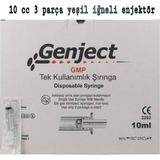 Montreal Genject Enjektör Yeşil 10CC 21G 3 Parça ( 1 Adet )