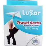 Montreal Luxor 839 Dizaltı Burnu Kapalı Standart Basınç Seyahat Çorabı (Varis Çorabı) Siyah No: 1 ( 1 Adet )
