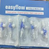 Montreal Üçyollu Musluk Mavi (3-Way Stop Cook ) Easyflow ( 1 Adet )