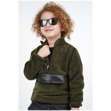 Monttini Erkek Çocuk Polar Dik Yaka Yarı Fermuarlı Sweatshirt Hırka Ceket